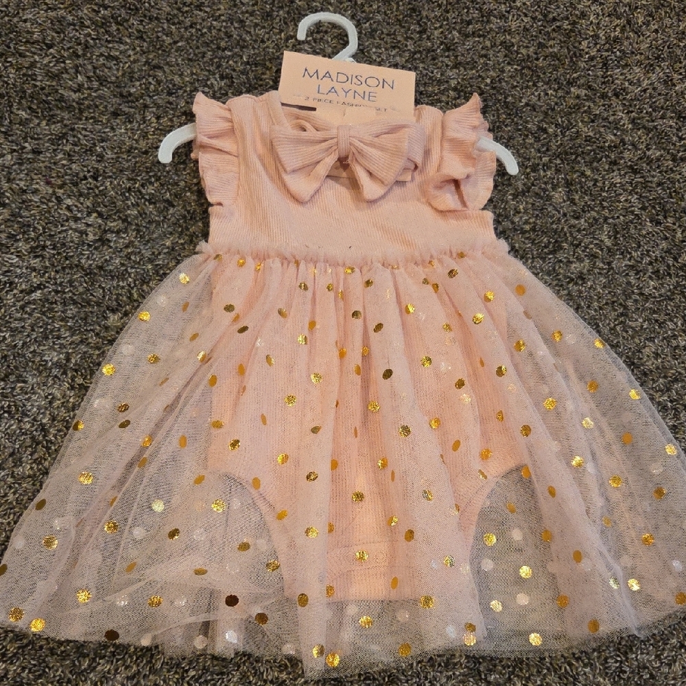 Madison Layne Pink Baby Outfit